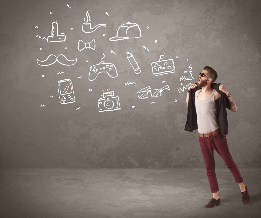 Fashion Psychology and Personal Identity Concept Illustration